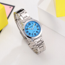 (Blue) Digital Kids Ang Watch For Children Quartz Movement Alloy Idea Case Gift
