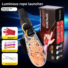 (Black)Led Night Glow Slingshot With Recoil Function For Cosplay And Play