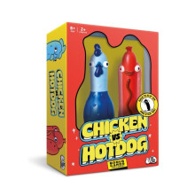 (Chicken vs Hotdog)Chicken Vs Hotdog Interactive Silicone Flip Card Game For Home Use And Engagement Cognitive