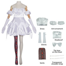 (White,L)Alien Stage Mizi Sua Cosplay Costume Dress For Halloween Party Show Stage