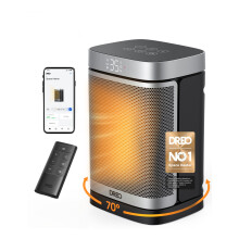 Dreo 1500W Smart Space Heaters for Indoor Use, Portable Heater with 70Oscillation, WiFi Alexa & Google Assistant Electric Heater, with