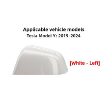 (White Left)For 1924 Tesla Model Y Exterior Mirror Housing With Abs Material And Simple Installation