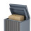 Birchtree BIRCHTREE Metal Parcel Delivery Box 50L Outdoor Lockable Post Drop Box Grey 9