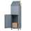 Birchtree BIRCHTREE Metal Parcel Delivery Box 50L Outdoor Lockable Post Drop Box Grey 10