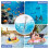 (Black)Schwimmendes Pool Thermometer mit Schnur für Außen Hallenbäder Wassertemperatur 7