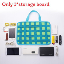 (Light Blue, 27x19cm) Sided Double Loft Portable Tool Kit Hard Board Case Tool Storage Organizer Bag