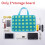 (Light Blue, 31x21cm) Sided Double Loft Portable Tool Kit Hard Board Case Tool Storage Organizer Bag 1
