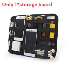 (Black, 27x19cm) Sided Double Loft Portable Tool Kit Hard Board Case Tool Storage Organizer Bag