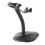 Handheld Scanner Bracket, Adjustable Plastics Black Stand with Stable Base for Barcode Reader 1