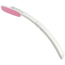 Applicatore per Lozione con Manico Lungo per La Schiena, Applicatore Pieghevole per Crema Solare con Pennello Morbido, Rosa