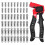 60Pcs Button Rivet Locking Nuts Set with Install Tool, M4/M5/M6 Zinc Plated Steel, Rust-Resistant for Industry 1