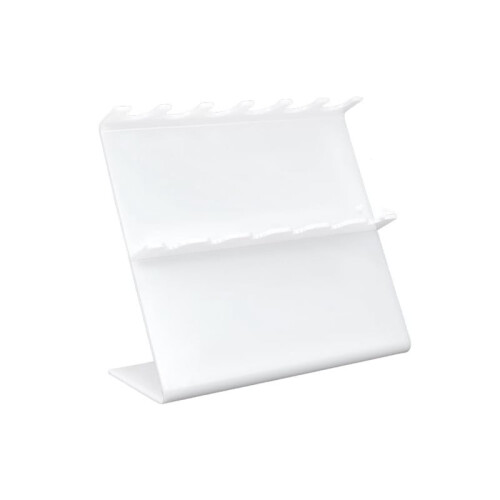 Supporto per Pipette, Supporto Lineare da Laboratorio per Pipette, In Plastica, per un Massimo di 6 Pipette.