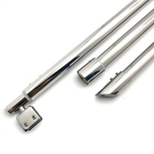 Stainless Steel Shower Screen Support Arms - Adjustable Glass Panel Holder for Single/Double Shower Enclosures A