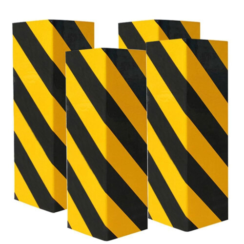 Garage Wall Protector Wall Bumper Corner Guard for Parking Lot Wall Guard, Bright Yellow&Back Reflective Warning Effect