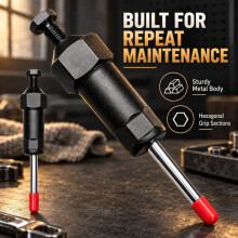 Grease Zerk Fitting Cleaner Tool Kit, Heavy Duty Grease Fitting Cleaning Tool for Blocked Corroded Zerk Fittings