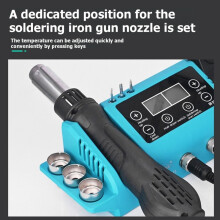 Soldering Station, 8898 Portable SMD Rework Station for Versatile Electronics Repair Soldering Iron Stand Eu