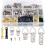 415pcs Hidden Double-Sided Picture Frame Hangers Kit - Wall Mount Hooks for Art, Mirrors, Decor 1