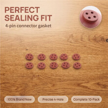 10pcs 4-Pin Connector Gasket Injector Seal 7204-0619 for for Injection Units