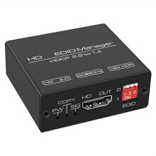 Gerenciador EDID Compatível com 4K 60Hz, Alimentador EDID, Emulador EDID, Emulação, Assistente de Problemas EDID 2.0, Conversor, Plugue UE