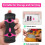 (Pink)Blade Scraper Tool Kit Scrapers Extra Blades Plastic Paint With Scraper Doublehead 7