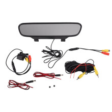 Specchietto Retrovisore da 5 Pollici con Monitor 12V per Veicoli, Camion, Furgoni, , Autocarri, Telecamera di Parcheggio e Retromarcia con