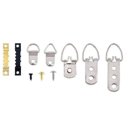 415pcs Hidden Double-Sided Picture Frame Hangers Kit - Wall Mount Hooks for Art, Mirrors, Decor 1