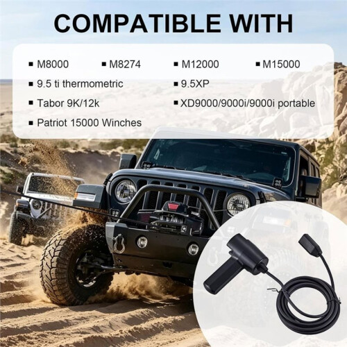 38626 Hand Held Winch Remote Controller Fit for WARN CE M8000 M8274 Winches Handheld Corded Control Device 1