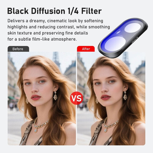 Lens Filter Kit for   Ultra, VND2-32 VND64-1000 Variable ND Filter & Black Diffusion 1/4 Filter Accessories