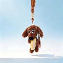 (Dark Brown)Niedlicher Wurst Hund Plüschtier mit Tierform für Wohndeko Zubehör Reise
