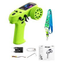 Radiolink RC8P RC Transmitter 8 Channels 2.4GHz and R8FG Receiver for RC Crawler Car Boat TRX4 TRX4M SCX10 SCX24 Green