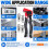 60Pcs Button Rivet Locking Nuts Set with Install Tool, M4/M5/M6 Zinc Plated Steel, Rust-Resistant for Industry 4