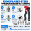 60Pcs Button Rivet Locking Nuts Set with Install Tool, M4/M5/M6 Zinc Plated Steel, Rust-Resistant for Industry 5