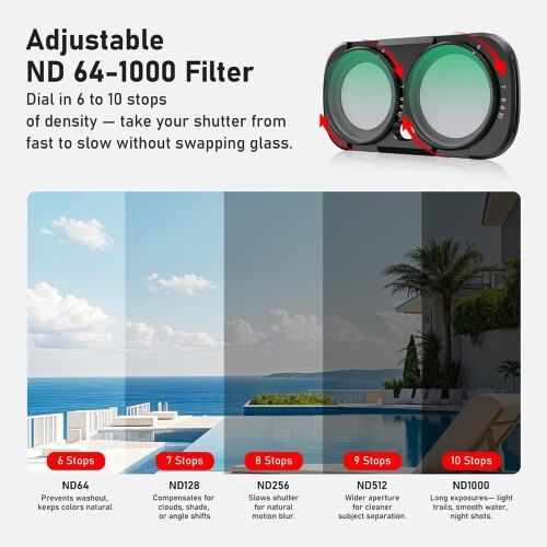 Lens Filter Kit for   Ultra, VND2-32 VND64-1000 Variable ND Filter & Black Diffusion 1/4 Filter Accessories 2