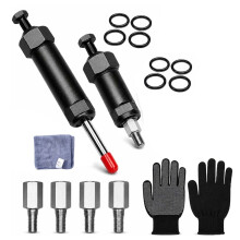 Grease Zerk Fitting Cleaner Tool Kit, Heavy Duty Grease Fitting Cleaning Tool for Blocked Corroded Zerk Fittings