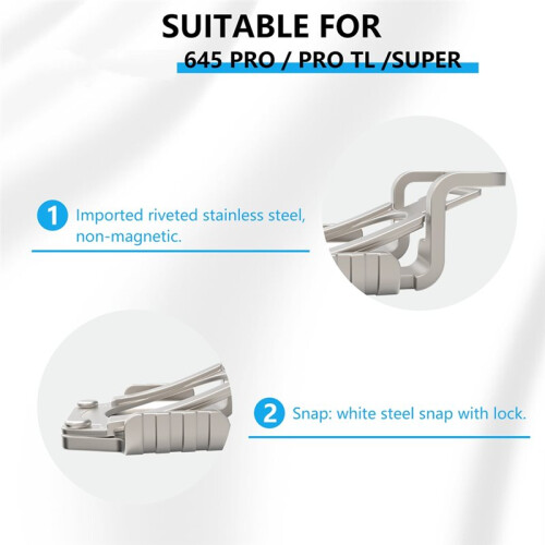 2pcs Lugs Shoulder Strap Adapter Clips for Mamiya 645 Pro/Pro TL/Super Camera Strap Clasp 2