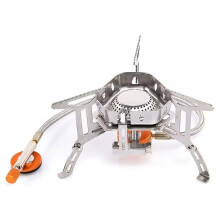 Folding Camping Gas Stove Burner, Outdoor Gas Burner Foldable Fire Furance,Campsite Picnic Wild Hiking Cookware Supplies