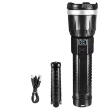 Super Powerful Flashlight Built-in 3x18650 High Power Torch Rechargeable LED Light Aperture Camping COB Lantern