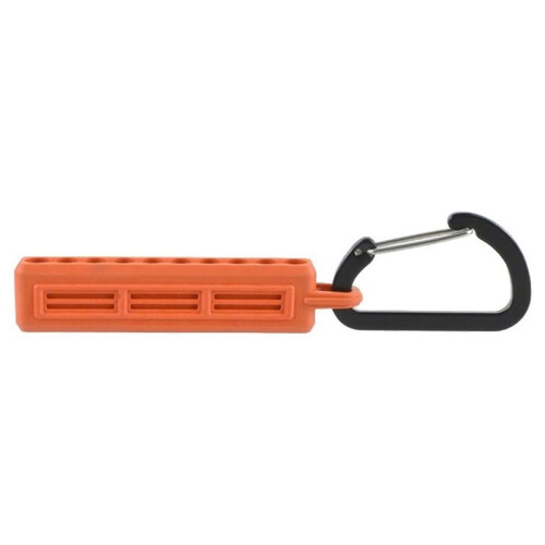 Screwdriver Bit Holder with Carabiner Screwdriver Bit Storage Organizer Plastic Drill Bits Storage Case for Workers 1