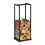 Houten standaard in hoog metaal 1