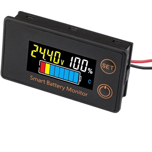 LCD Digital Battery Capacity Indicator Not Waterproof Intelligent Voltmeter Car Motorcycle Voltage Meter Battery Tester