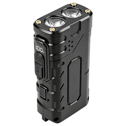 Hand Press Dynamo & USB Charging Flashlight, Portable LED Emergency Light for Outdoor Camping Hiking