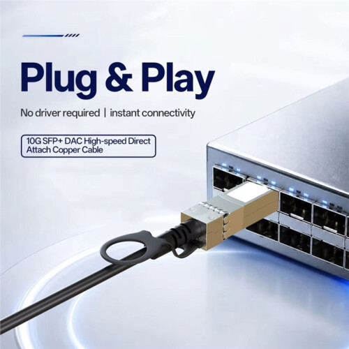 10G SFP+ DAC Passive High-Speed Cable 2M Copper Direct Attach Cable for , , , , Mikrotik 1