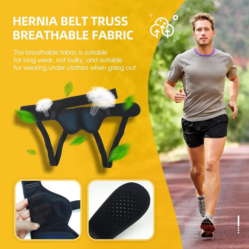 Hernia Belt for Men - Groin Support Truss for Inguinal Hernia Relief, Comfortable & Discreet Hernia Brace(L Size) 1