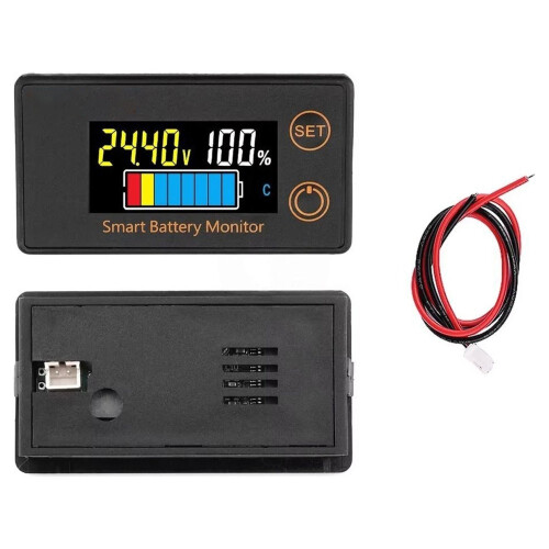 LCD Digital Battery Capacity Indicator Not Waterproof Intelligent Voltmeter Car Motorcycle Voltage Meter Battery Tester 2