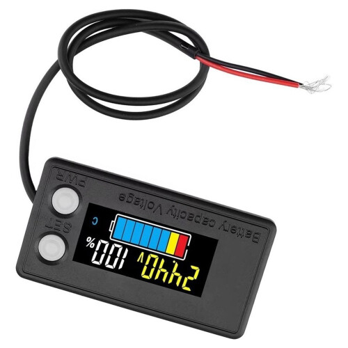 LCD Digital Battery Capacity Indicator Waterproof Intelligent Voltmeter Car Motorcycle Voltage Meter Battery Tester 2