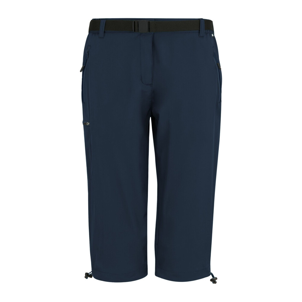 Regatta Women's Light Xert Stretch Capri Trousers - Navy - 48R - Navy - 96% Recycled Polyester/4% Elastane - Image 2