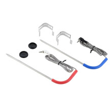 2pcs for Traeger Pellet Grill Meat Probes with 3.5mm Plug- Accurate Food Temperature Sensor for BBQ Grill Smoker Cooking
