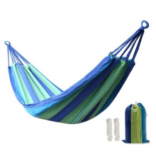 (Blue,S-80*185cm/31*73in)Outdoor Portable Hammock Garden Travel Camping Swing Canvas Hang Lazy Bed Chair