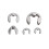 400PCS M1.5-M15 Assorted Stainless E Clips C Circlip Set Retaining Snap Ring Kit 3