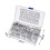 400PCS M1.5-M15 Assorted Stainless E Clips C Circlip Set Retaining Snap Ring Kit 5